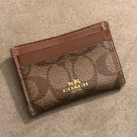 Coach Monogrammed Slim Card Case Wallet - Picture 1 of 16